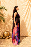 purple drape jumpsuit