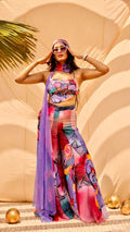 Purple sharara set