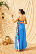Sky Bloom Plazzo Set