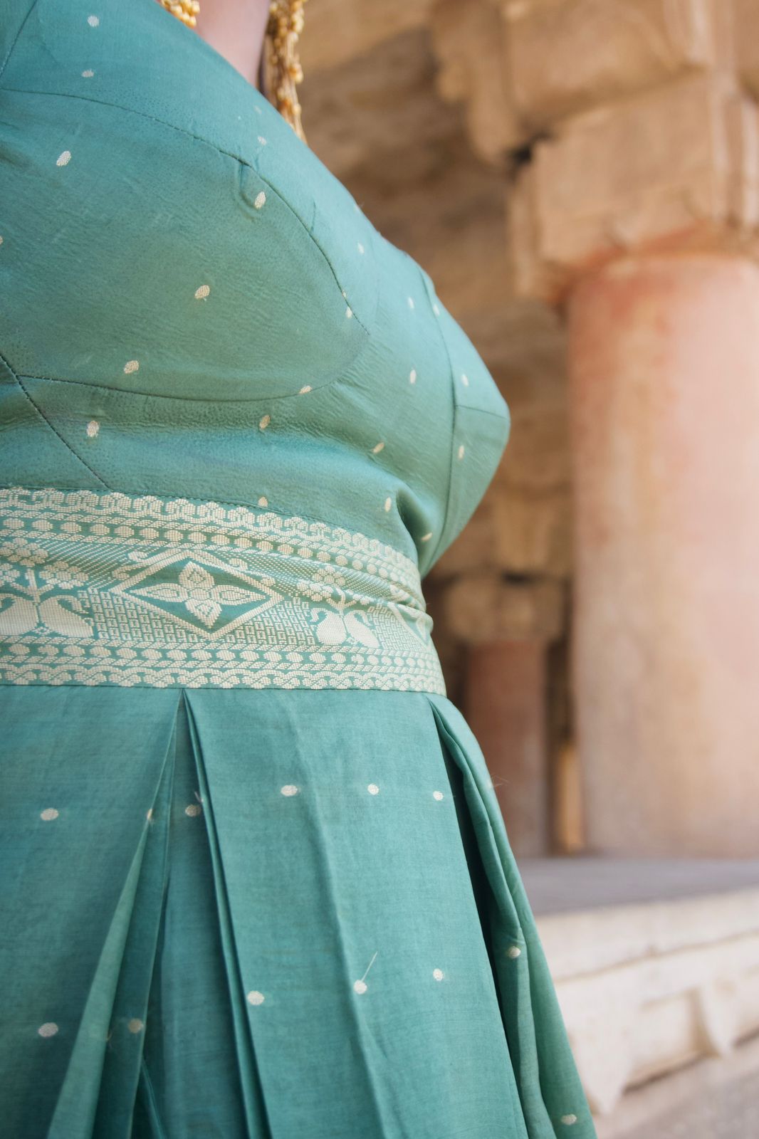 Sage Drape Gown