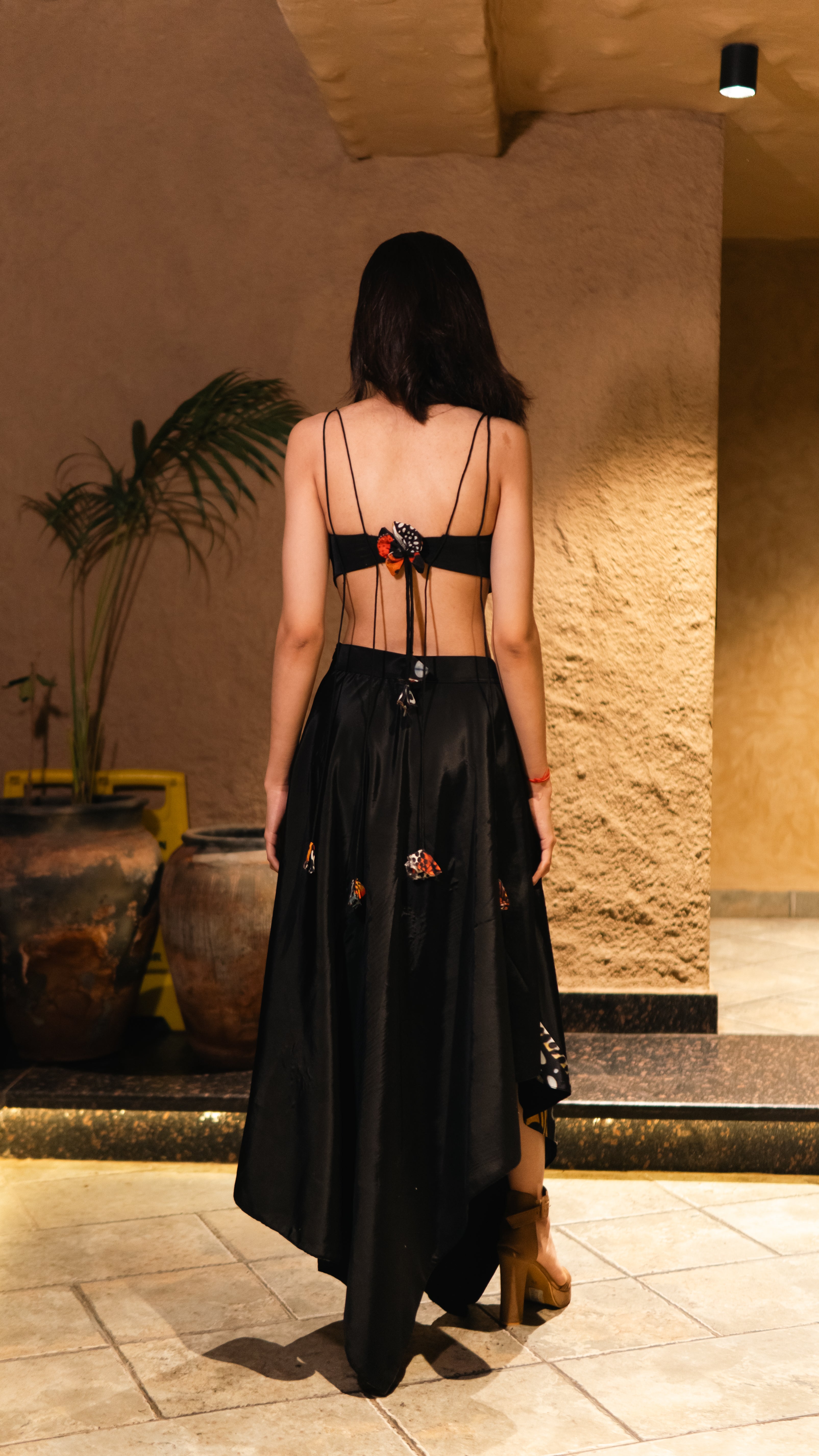 The canvas cutout bralette set